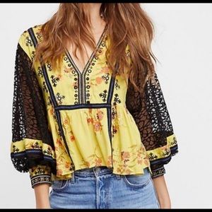 Boho Free People Blouse
